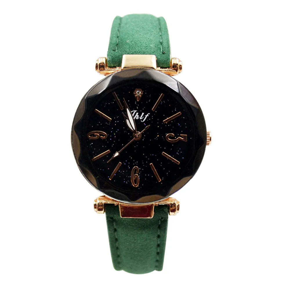 Fashion Women Leather Casual Watch Luxury Analog Quartz Starry Sky Wristwatch Fashion Women Leather Casual Watch Luxury Analog Quartz Starry Sky Wristwatch