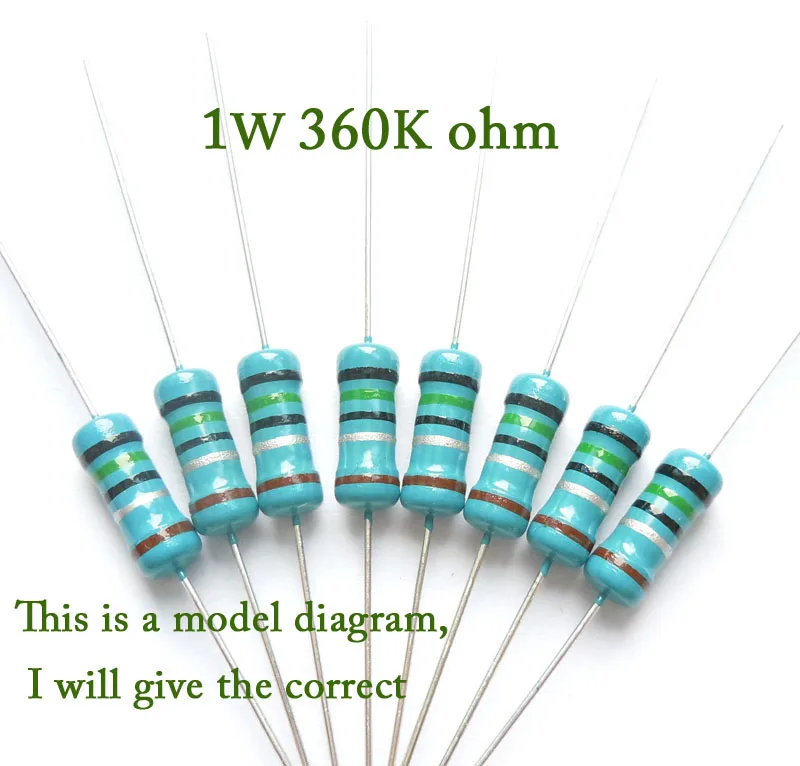 Resistencia surtido 1 Ohm 1 K ohm aprox 0,5w diverse 100 resistencias 23204-13 Resistencia surtido 1 Ohm 1 K ohm aprox 0,5w diverse 100 resistencias 23204-13