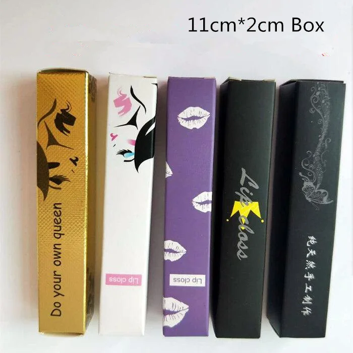 

50 pcs Free Shipping 11 cm*2 cm Lip gloss packaging gift box