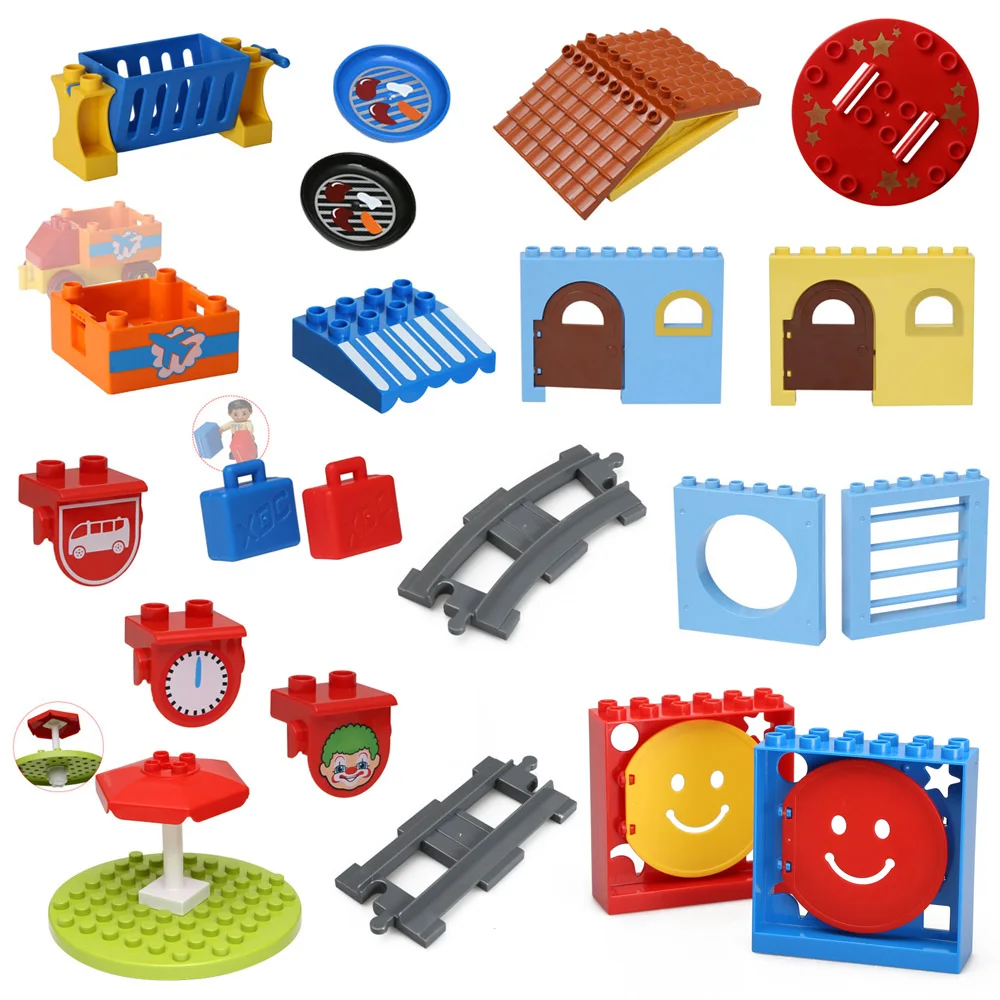 ABS Plastic Creative DIY Children Building Blocks Compatible DUPLO