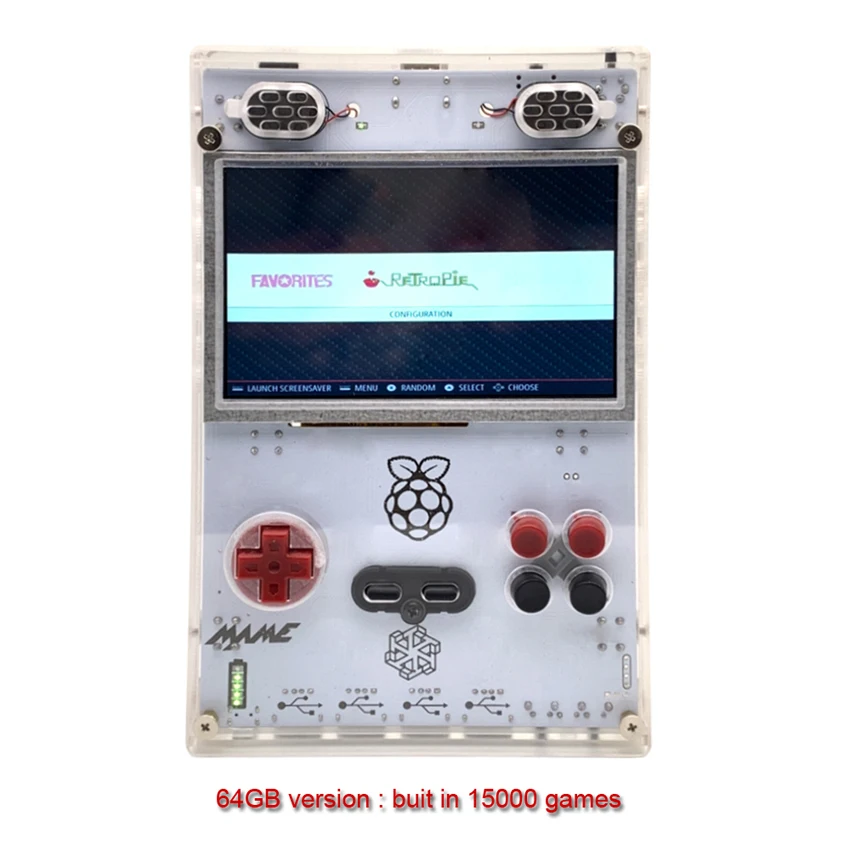 

5.0 Inch HD IPS Raspberry pi Handheld Game console retro arcade Compute Module 3 Lite Game console DIY Built-in more more Game