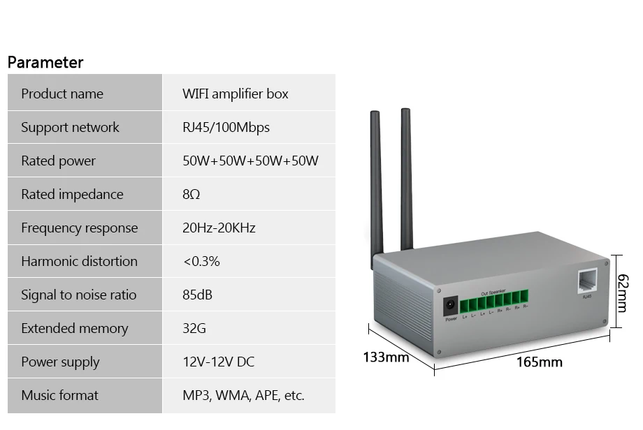 Интеллектуальный wifi модуль MZ01 беспроводной Bluetooth управление маленький усилитель коробка для домашнего фона музыкальная система