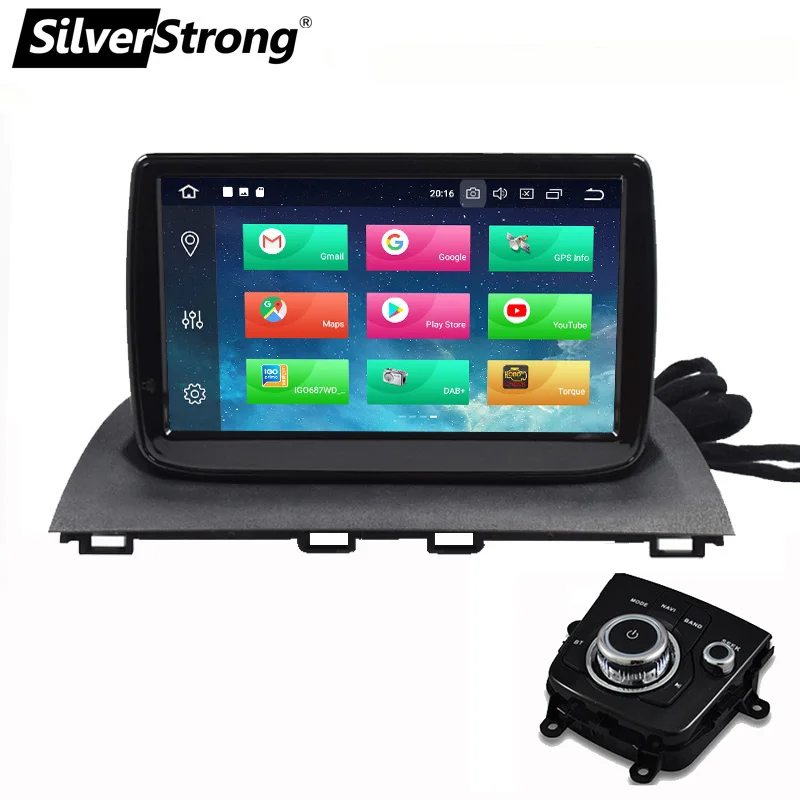 

SilverStrong Android8.1 Car GPS RADIO for Mazda3 Axela Car Stereo for mazda 3 without DVD player steering control TPMS support