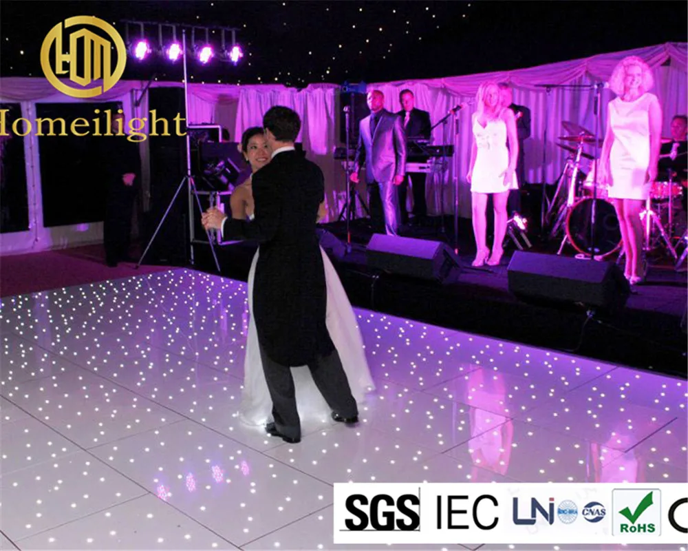 

Wedding Decorated 16x16ft LED Starlit Dance Floor led Panel With Twinkling Star effect