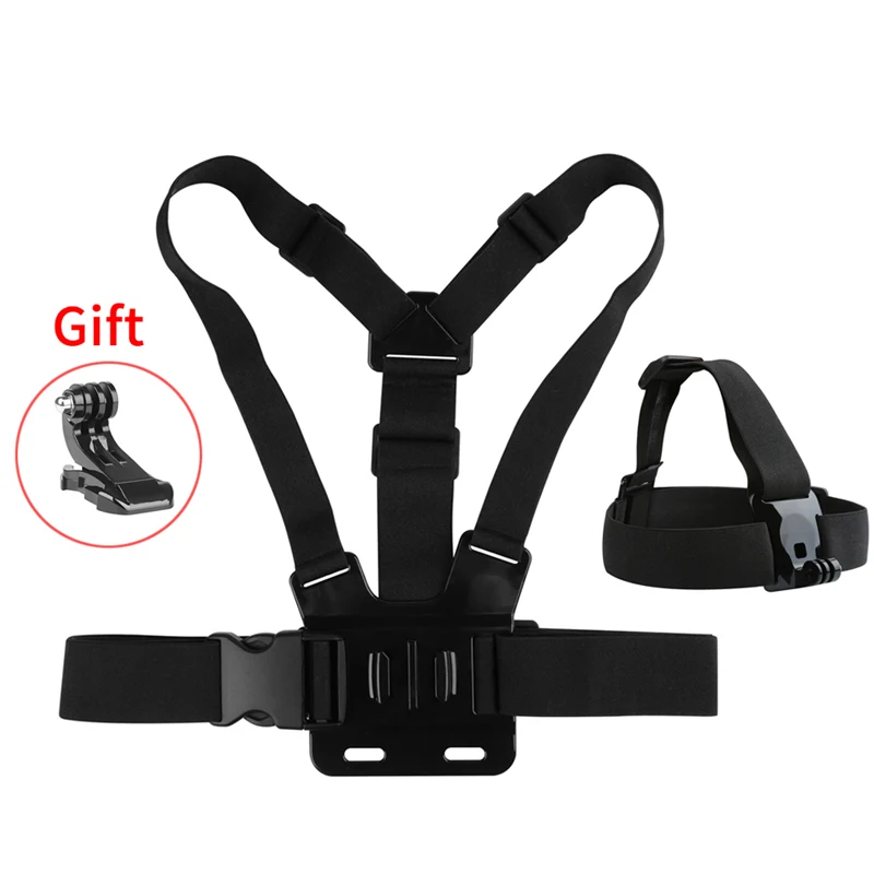 Набор ремней на голову для GoPro Hero 8 7 5 Black 4 Dji Osomo Xiaomi Yi 4K Sjcam Eken Go Pro Hero 8 7 5 аксессуар - Цвет: Strap Set 2