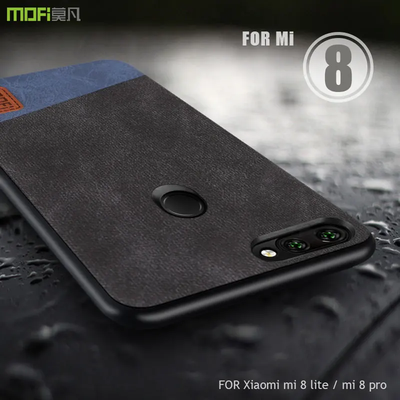 Чехол для Xiaomi mi 8 lite MOFI pro тканевая кожаная задняя крышка чехол xiaomi 8X/mi8 полный |