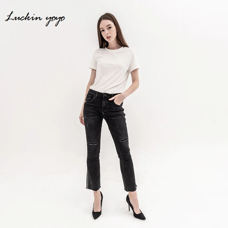 Jeans for Women black Jeans Mid-Waist Jeans Woman High Elastic Stretch Jeans female denim skinny pencil Ankle-Length pants Jeans for Women black Jeans Mid-Waist Jeans Woman High Elastic Stretch Jeans female denim skinny pencil Ankle-Length pants