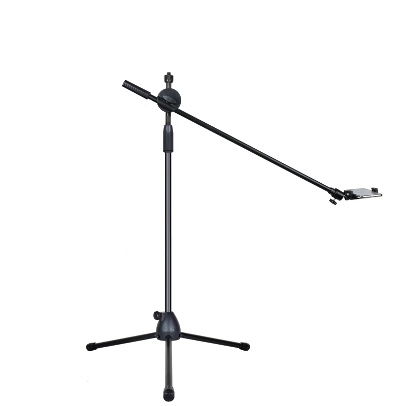Online Soporte de luz ajustable para fotografía de teléfono de alta calidad con brazo de pluma + cabeza de bola + Clip de teléfono Kits de estudio fotográfico