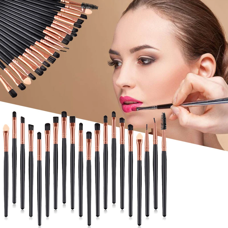 

ELECOOL 20/3/1Pcs Makeup Brushes Set EyeShadow Eyeliner Power Pincel Maquiagem Soft Fur Beauty Brushes For Women Girl