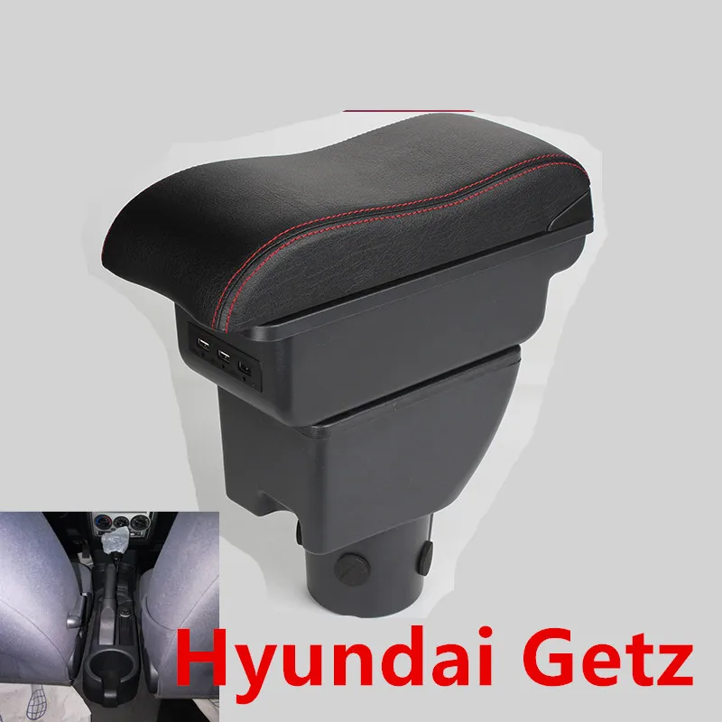 

for Modern GETZ Armrest box Hyundai Getz Car interior storage box Double layer can be charged USB before and after