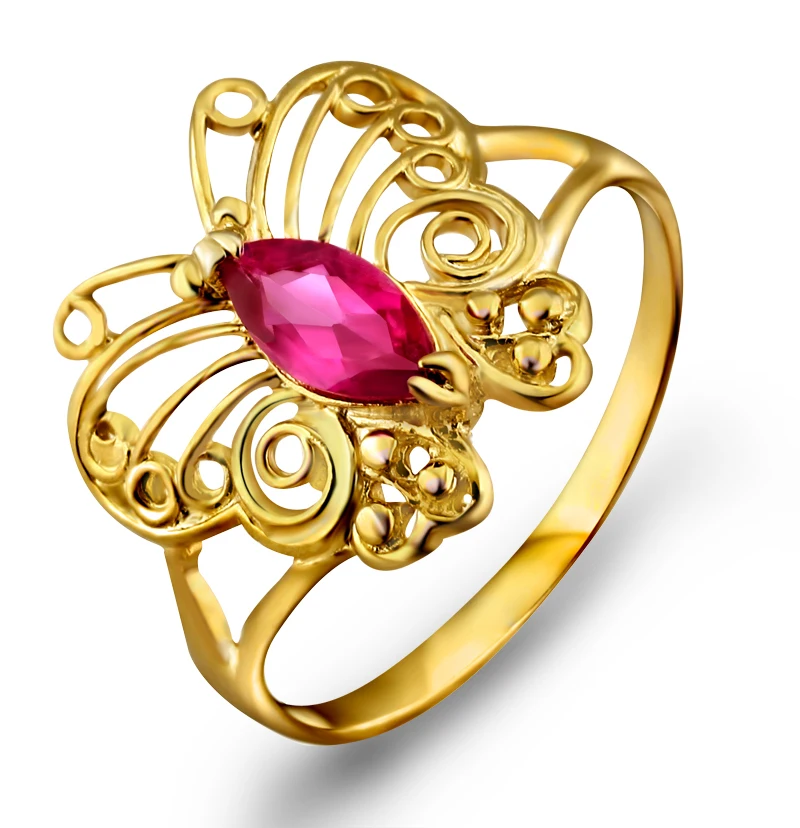 

Natural Tourmaline Ring 925 Sterling silver Women's Girl fashion Jewelry Rubellite Butterfly Birthstone Valentine Gift sr0105tm