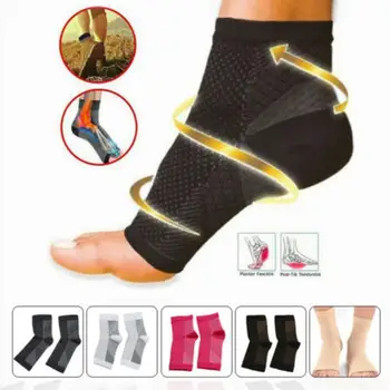 

Foot Angel Anti Fatigue Compression Foot Sleeve Ankle Support Running Cycle Basketball Sports Socks Outdoor Men Ankle Brace Sock