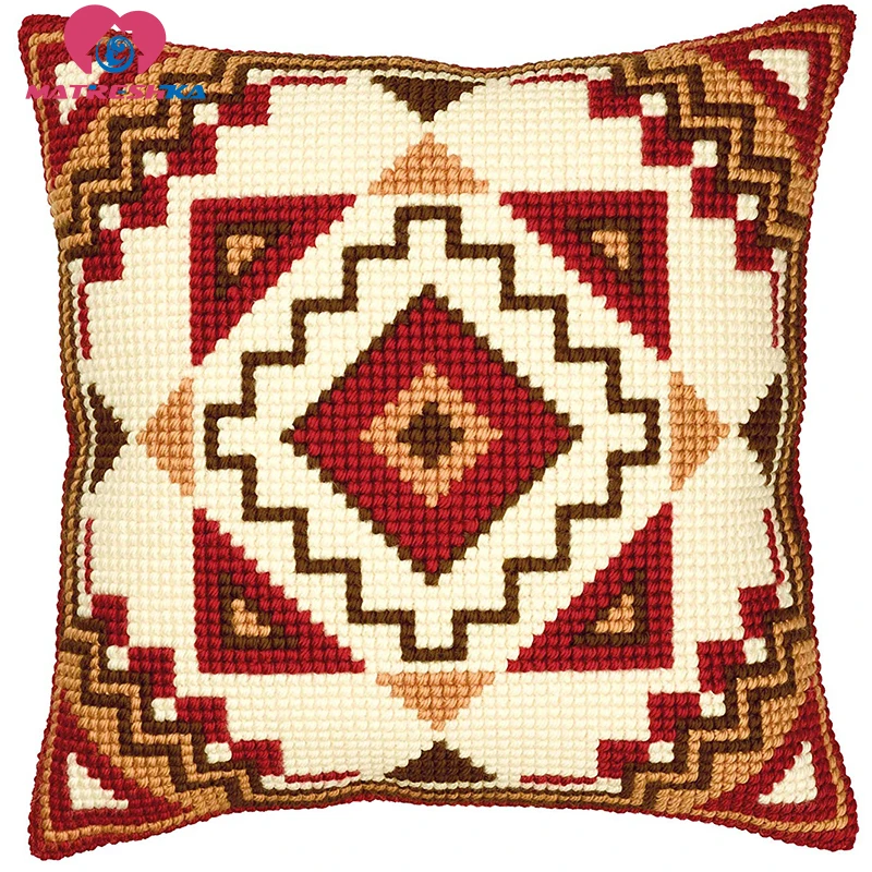 Printed Cross Stitch Patterns Pillow Cover Dmc Counted Handmade Christmas Cushions Mandala Cross Stitch Accessories Home Decor Package Aliexpress