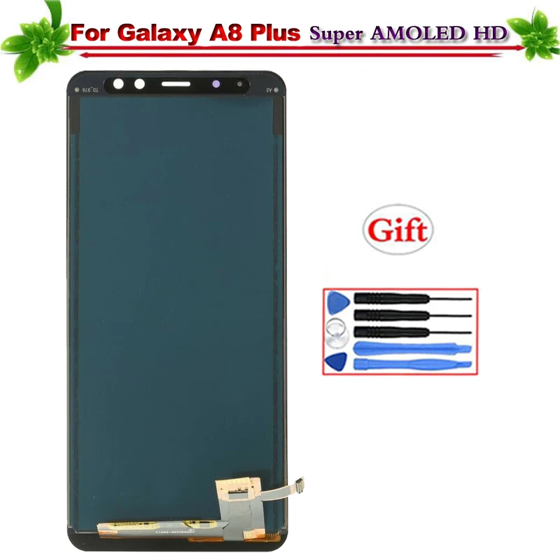 

100% Tested for SAMSUNG Galaxy A8 Plus 2018 A730 A730F LCD Display Touch Screen Digitizer Assembly Replacement Super Amoled