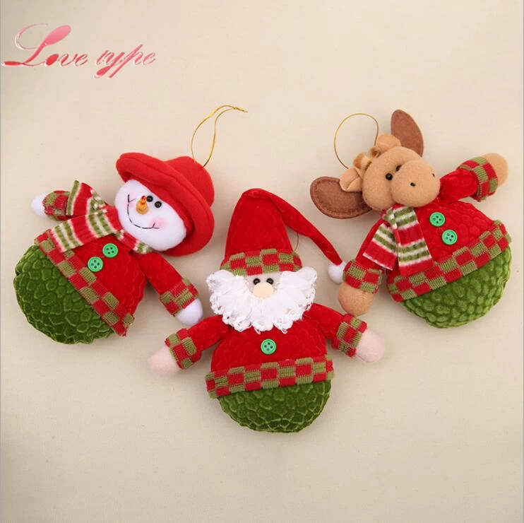 1 шт. Merry Новогодние товары Санта Клаус/Снеговик/Оленей Кукла елка Подвески