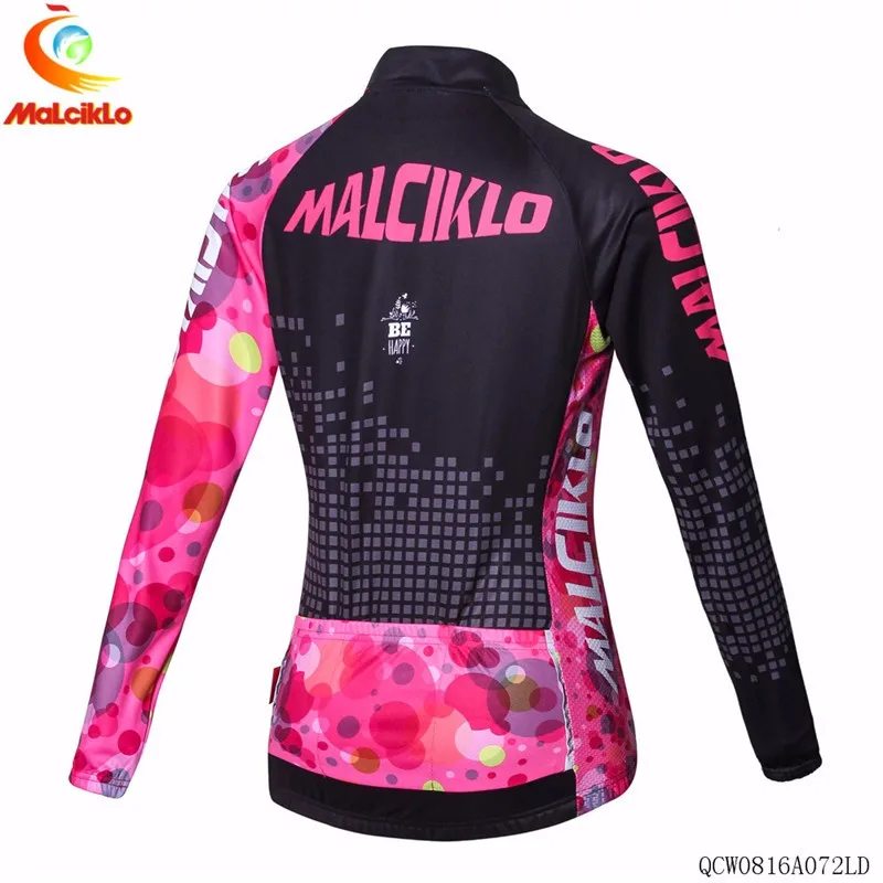 Новые поступления женские вело Джерси Malciklo/супертеплая Спортивная одежда для