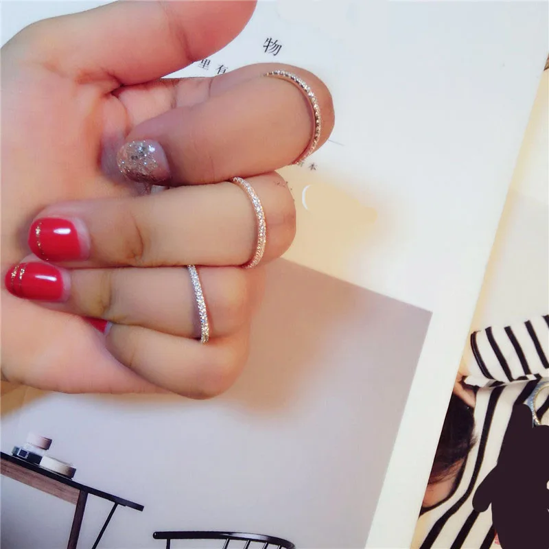 Настоящее Серебряное кольцо для женщин простое классическое свадебное кольцо с S925 штампом изысканное cz модное женское ювелирное изделие оптом