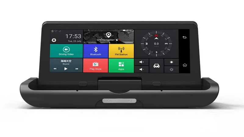 Нажатием одной кнопки Автоматический складной Автомобильный видеорегистратор gps навигация вспять гироборд с колесами 8 дюймов Android 4G изображения Интегрированная машина