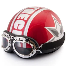Motorcycle Helmet Vintage Motorcycle Helmet Cruiser Moto Capacete Helmet Motorcycle Face Half Riding Helmet & Goggles & Visor
