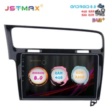 JSTMAX 10.2 “Android 8.0 car dvd per VW Golf 7 2013 2014 2015 2016 2017 GPS navi Octa Core 4 GB 32 GB Auto Stereo unità principale (NO dvd