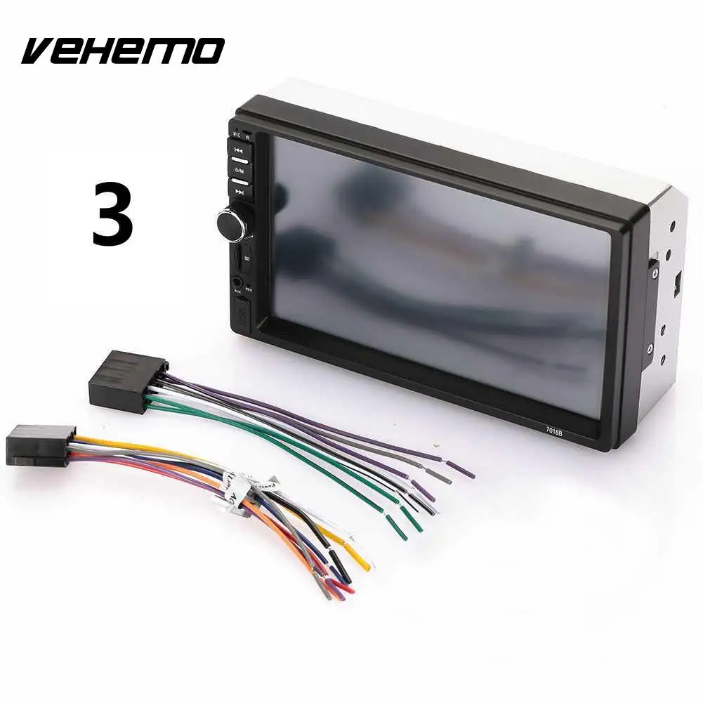 

Vehemo GPS Navigation Bluetooth Car MP5 Car MP5 Player 2-Din Bluetooth Car Audio USB/TF/AUX Reverse Monitor Stereo