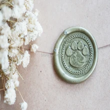 Paws Stamp And Get Free Shipping On Aliexpress Paw Print Wax Stamp Seal Set Wedding Invitation Seals China