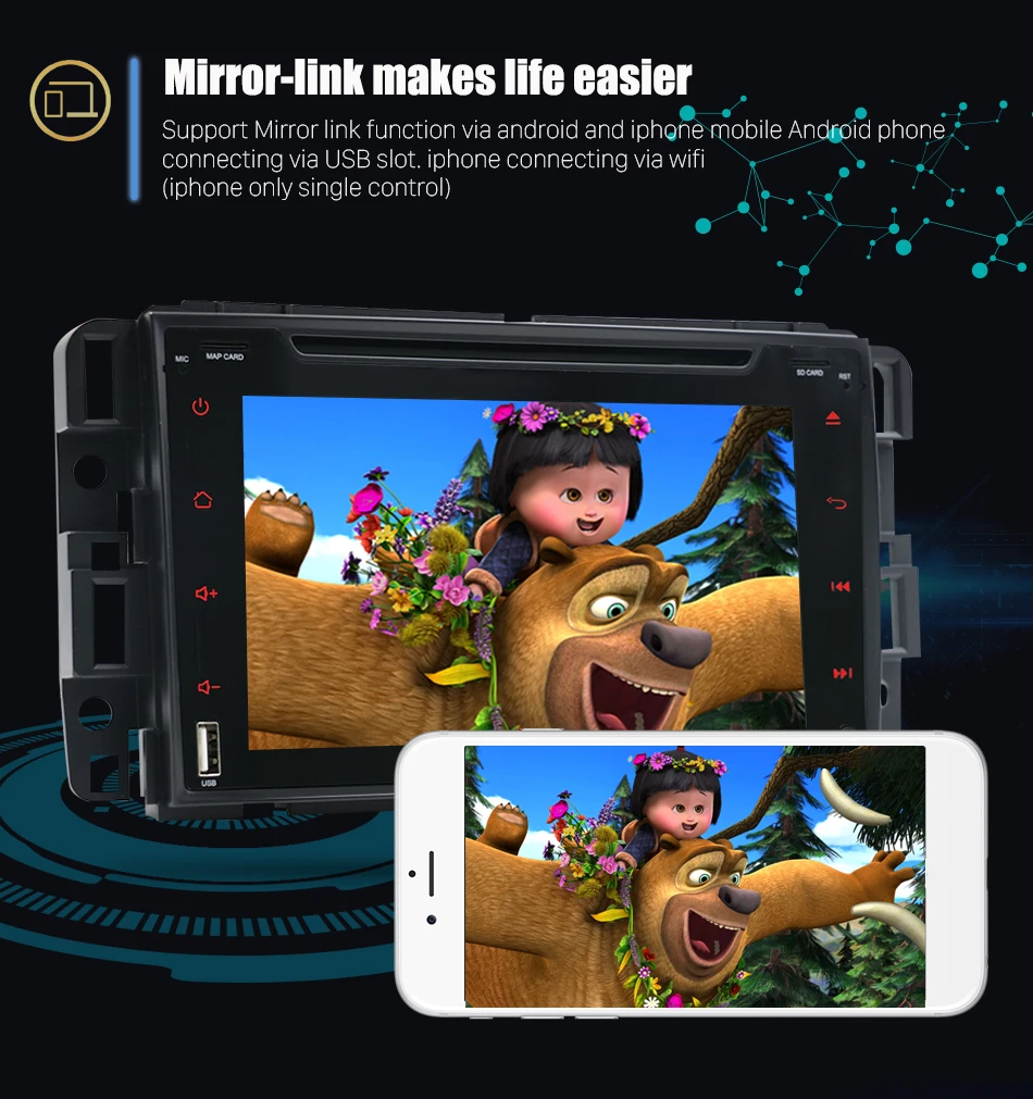 Sale Eunavi Car DVD GPS 2G+32G Navi For Chevrolet/Silverado/Tahoe/Monte GMC Yukon/Denali/Acadia 2 Din Car Radio Stereo BT WIFI 8 Core 13