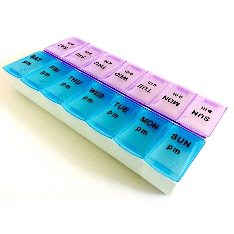 

Week Pill Case Medicine Storage Tablet Remind Pill Box Medicine Organizer Pill Case Splitters Storage Dispenser Weekly