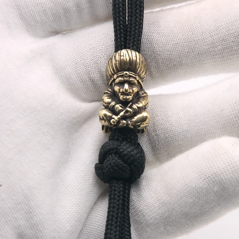 Brass-Indians-Knife-beads-Pendant-Umbrella-Rope-Umbrella-Fall-DIY-Handmade-Accessories-EDC-Outdoor-Tools-Paracord (2)