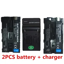 for Capacity Camcorder Flash LED NP-F960 F970 F950 F930 NP F750 battery batteries with charger