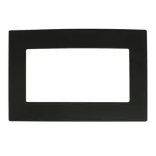 Универсальный двойной Din рамка обшивка объемный черный 230 мм x 168 мм