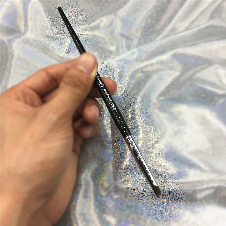 Профессиональный № 24 черная длинная ручка Pro Smoky Liner Подводка для глаз Кисть для макияжа губ