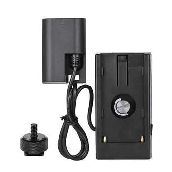 

Andoer F970 NP-F Series Battery Power Supply Plate Mount System w/Full-Decoding Dummy Battery for Canon LP-E6 DC Battery