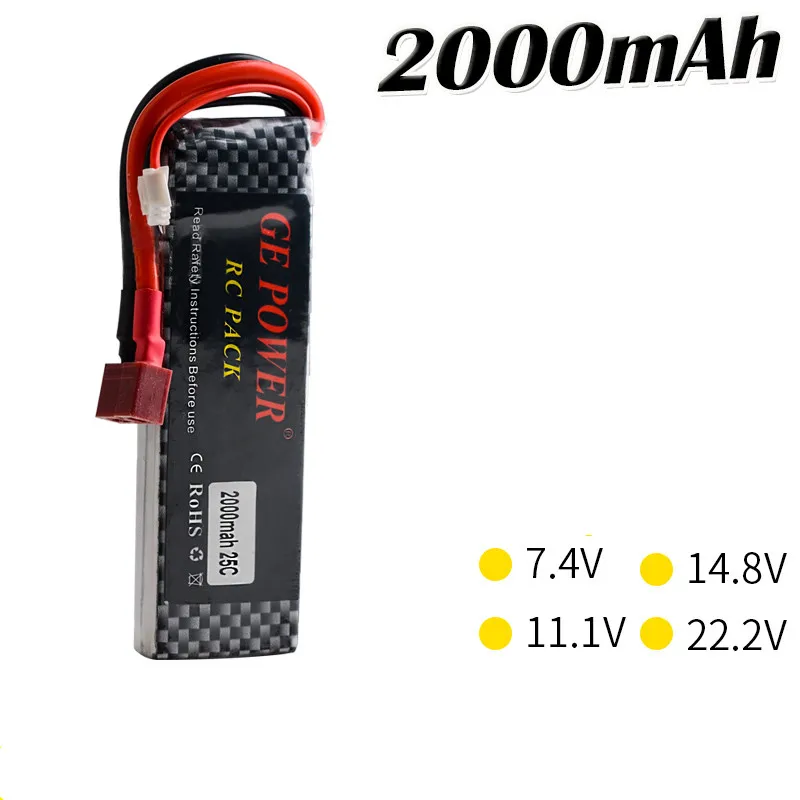 GE Power 7 4 V 11 1 14 8 22 2 2000mAh 35C 2S 3S 4S 6S аккумуляторная батарея Lipo XT60 T другие штепсельные