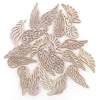40Pcs/bag 4 Styles DIY Angel Wings Wooden Chips Decorative Embellishments Crafts Scrapbook Hand-made Graffiti Button Accessories - 4