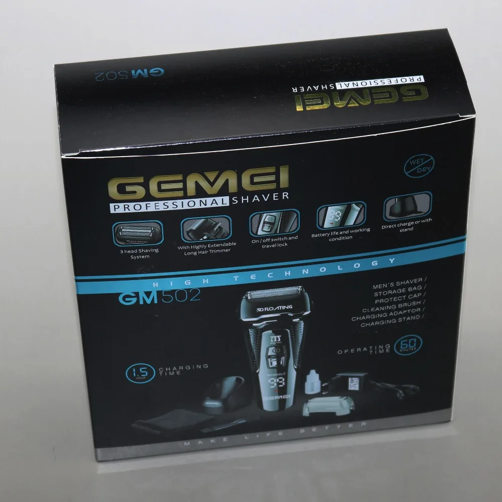 Проводная/Беспроводная Фольга бритва электрическая бритва для мужчин перезаряжаемый Отделочный Инструмент станок для бритья бороды для парикмахеров и стилистов