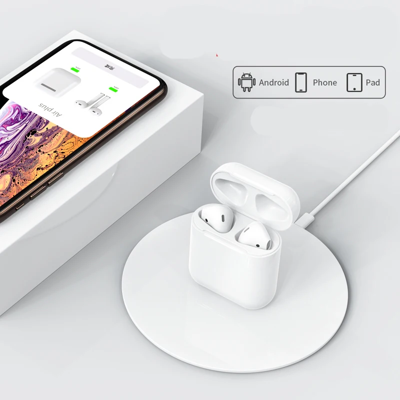 

Wireless Bluetooth 5.0 I12 Tws Air Ear Earphones 6D stereo subwoofer Headset with Charging Box for IPhone Android PK W1 Chip