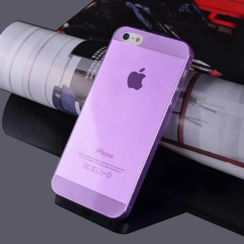 Colorful Case For iphone 5 5s Ultra Thin Transparent TPU Case For Apple