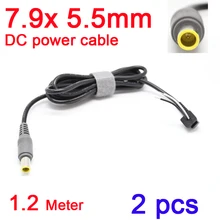 2 pcs DC Plug 7.9×5.5mm / 8.0*5.5 With pin cable power adapter connector cord For IBM LENOVO Laptop Notebook , Free shipping