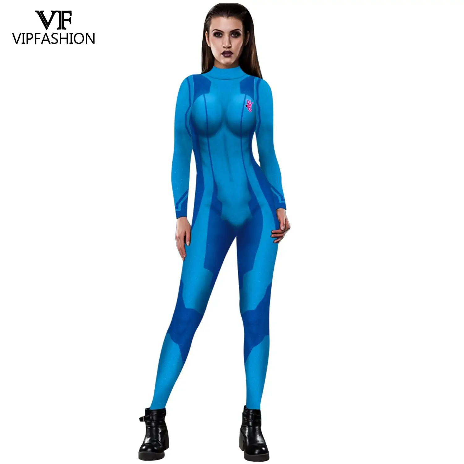 VIP модные черные Самус Аран игровой костюм героя косплэй Metroid Женский супергероя