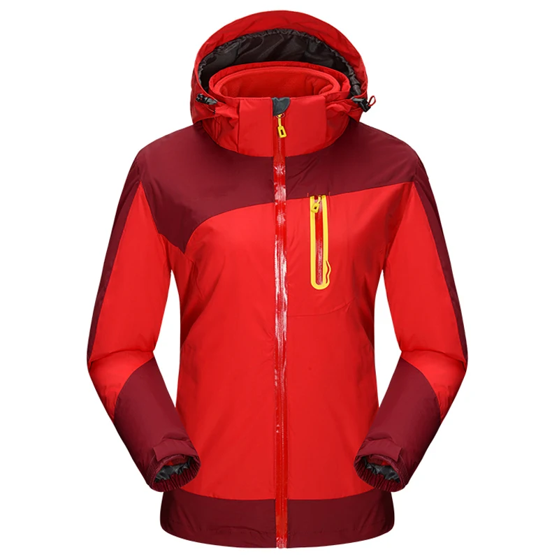 ZYNNEVA Походное пальто для кемпинга, походные ветрозащитные куртки для женщин 3 в 1, дышащая мягкая оболочка, водонепроницаемая теплая одежда GK1204