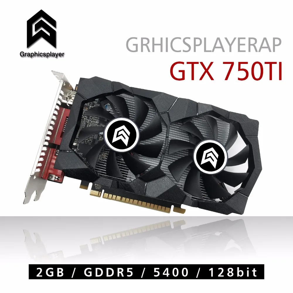 Графическая карта PCI-E 16X GTX750TI 2G DDR5 для nVIDIA Geforce чип компьютерная видеокарта ПК