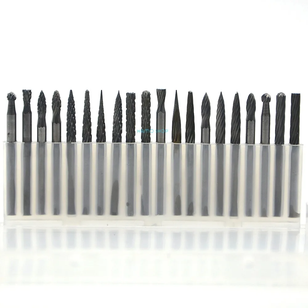 1set (20pcs) 3x3mm Tungsten Carbide Cutter Rotary Burr Shank CNC Engraving Bit 1set (20pcs) 3x3mm Tungsten Carbide Cutter Rotary Burr Shank CNC Engraving Bit