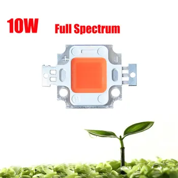 

20PCS /LOT 10W 45mil High Power Full Spectrum 400nm~840nm SMD LED Grow Light Diodes BridgeLux Light Lamp For Plant Grow
