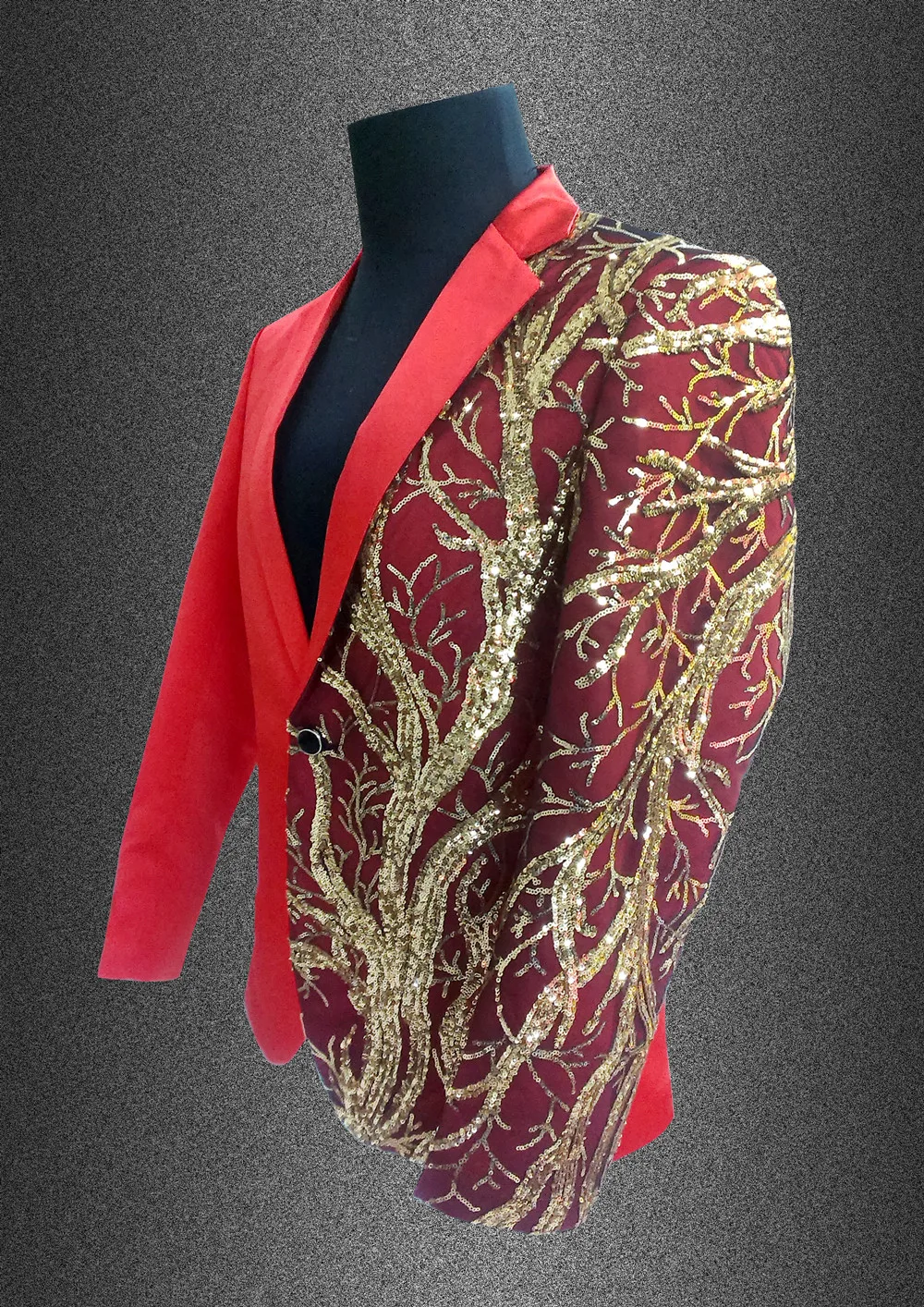 Highly fashionable blazer with paillettes-4