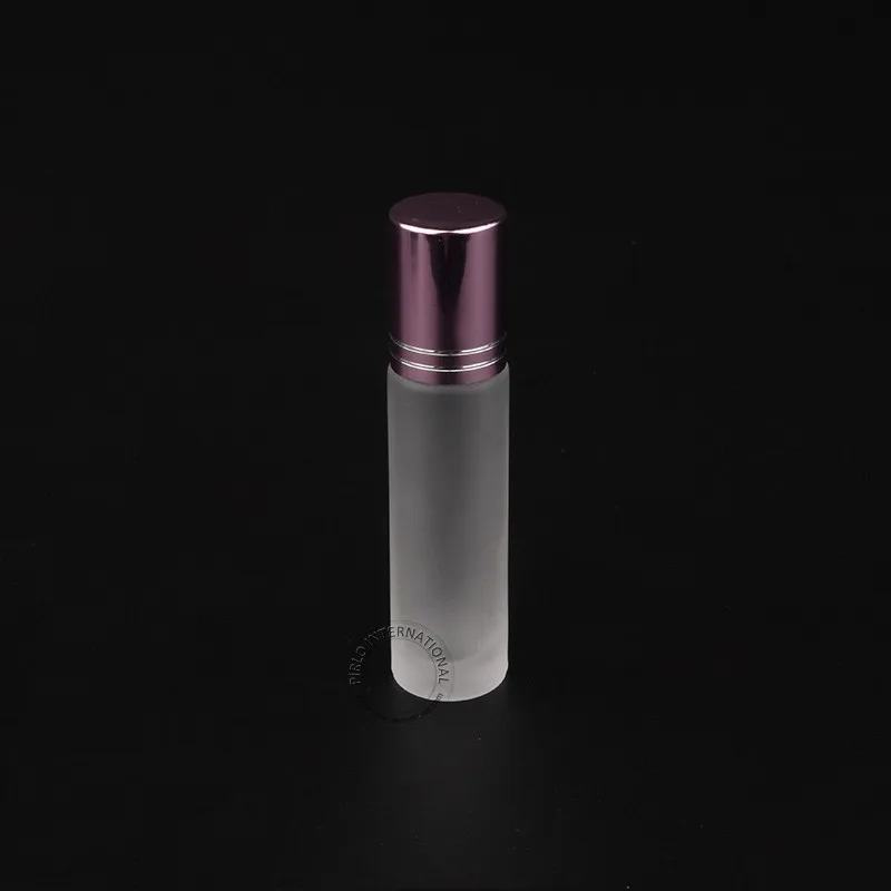 Download Free Shipping 10ml/10cc Clear Frosted Glass Roll on Perfume Bottle Clear Essential Oil Bottles ...