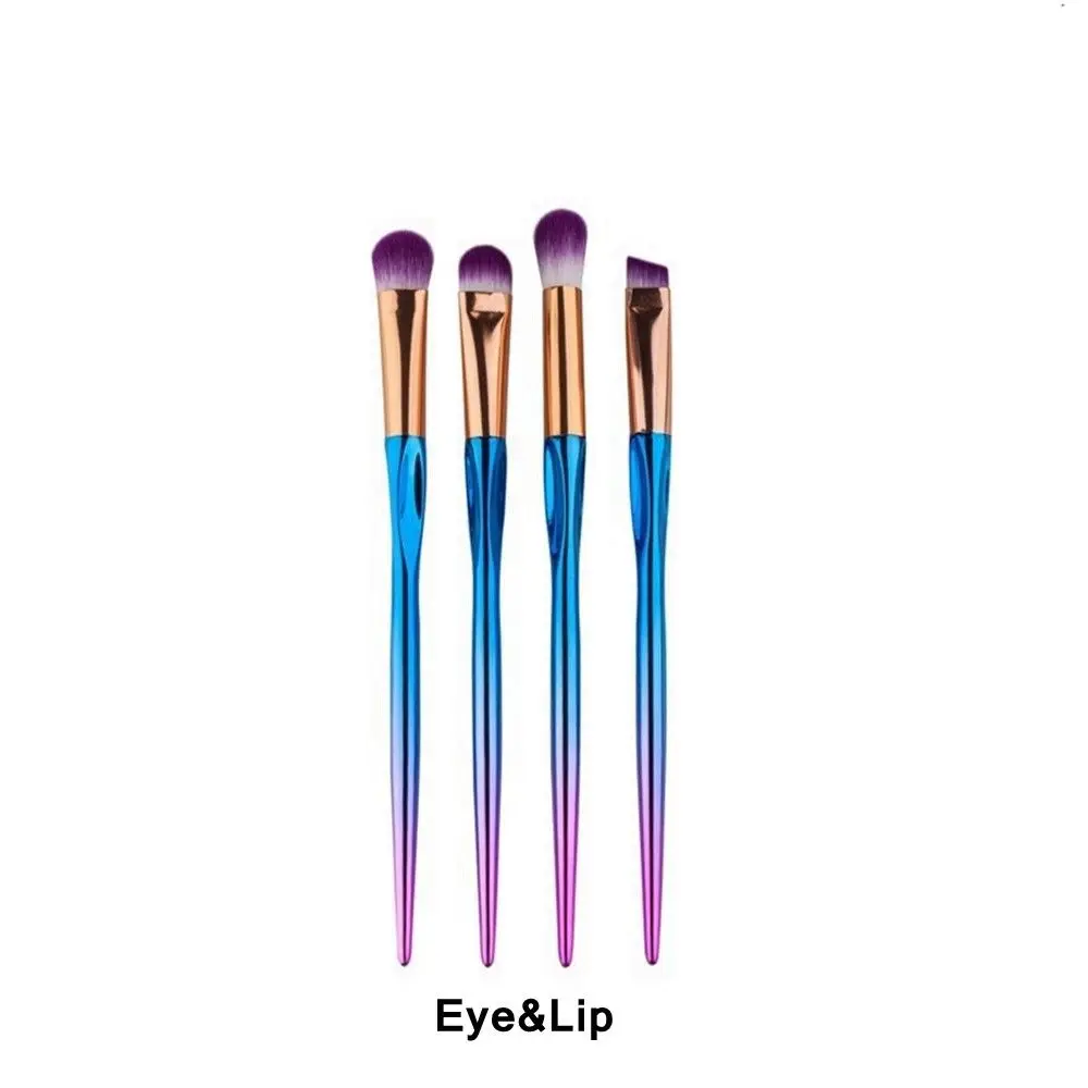 4/8pcs Professional Nylon Makeup Brushes Set For Foundation Powder Blush Eyeshadow Concealer Lip Eye Make Up Brush Cosmetics