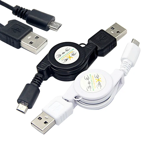 

Hot Micro USB A to USB 2.0 B Male Retractable USB Cables Data Sync Charger For Android High Quality 9KNT