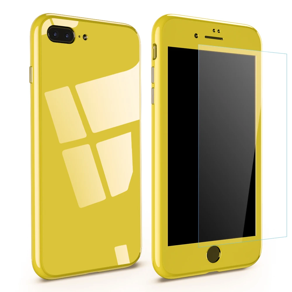 NYFundas 360 Magnetic Adsorption Case For iPhone X 8 Plus 7 6 6S + Tempered Glass Back Cover for iPhone 7 8 6 6 S Plus Accessory (1)