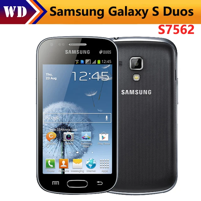 Unlocked Original Samsung S7562 Galaxy S Duos Dual SIM Card Android 4.0 WIFI GPS Cell phone ...